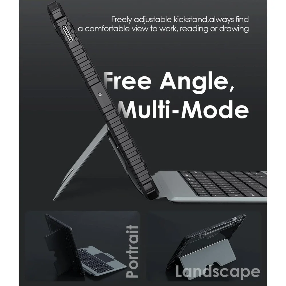 Nillkin Tab S9 FE Plus 12.4 Keyboard Case Trackpad Backlit‎ Rugged Cover